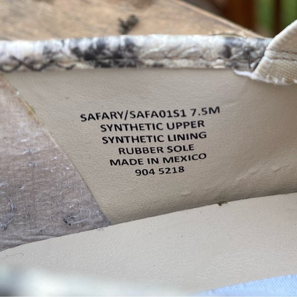 Steve Madden Safary/Safa0151 Snakeskin Print‎ Slip On Loafer Size: 7.5 - Picture 7 of 9